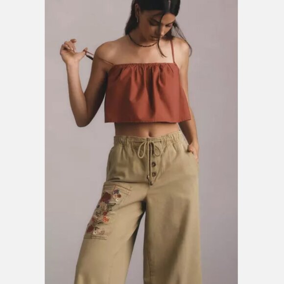 Brand New Women's Pilcro Embroidered Pull-On Pants - Picture 6 of 8